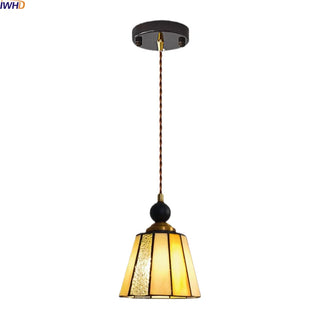 Celako™ Mosaia Pendant Light | Glass French/Tiffany/American Vintage Bedroom Lighting
