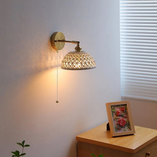 Celako™ Teraku Wall Light | Ceramic Wabi Sabi