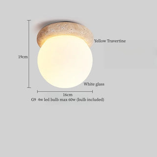 Celako™ Auriena Ceiling Light | Yellow Travertine Kitchen Island Lighting