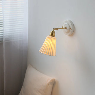 Celako™ Flutio Wall Light | Ceramic Bedroom Lighting