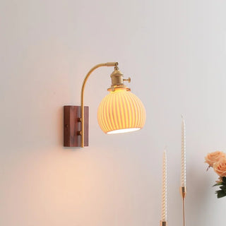 Celako™ Karumi Wall Light | Ceramic Bedroom Lighting