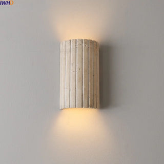 Celako™ Avetra Wall Light | Yellow Travertine Bedside Lighting