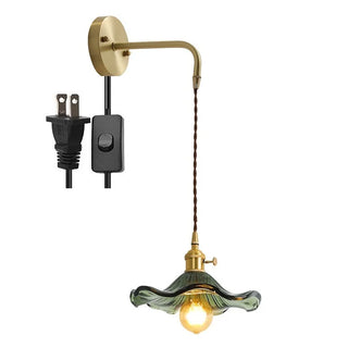Celako™ Ambrien Wall Light | Amber Glass Living Room Lighting