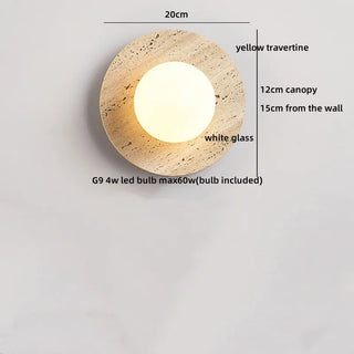 Celako™ Tavura Wall Light | White Glass Bedroom Lighting