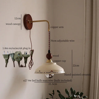 Celako™ Argilea Wall Light | Ceramic Living Room Lighting