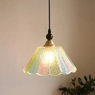 Celako™ Oricalo Pendant Light | Glass Copper Wood Kitchen Island Lighting