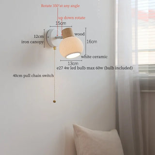 Celako™ Opaleri Wall Light | White Glass Bedroom Lighting