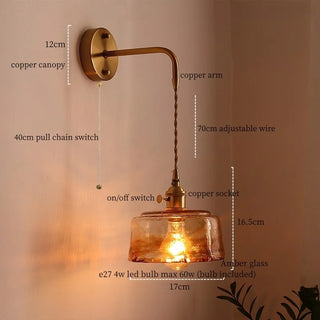 Celako™ Ambrys Wall Light | Glass Living Room Lighting