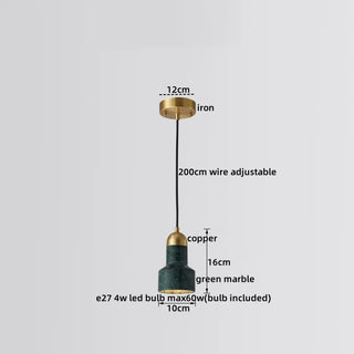 Celako™ Lapido Pendant Light | Marble Dining Room Lighting
