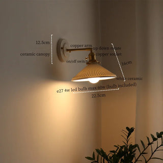 Celako™ Ceravola Wall Light | Ceramic Modern Style Bedroom Lighting