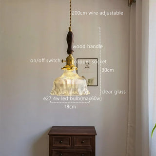 Celako™ Virene Pendant Light | Glass Bedroom Lighting
