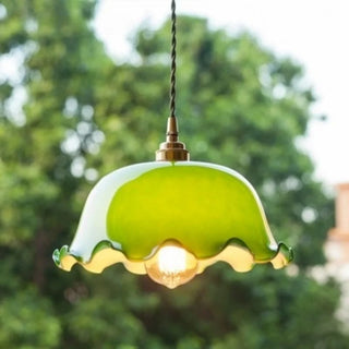 Celako™ Nelumbra Pendant Light | Glass Stone Kitchen Island Lighting