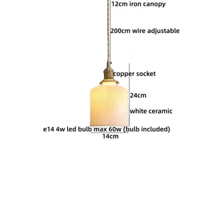 Celako™ Keramos Pendant Light | Ceramic French Vintage Kitchen Island Lighting