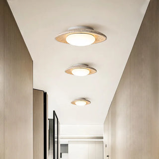 Celako™ Oterra Ceiling Light | Yellow Travertine Japan Vintage