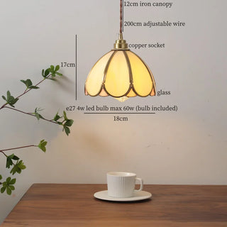 Celako™ Cuproflora Pendant Light | Glass Mid Century Modern