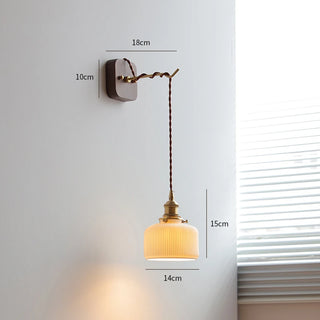 Celako™ Kumiko Wall Light | Ceramic Bedroom Lighting