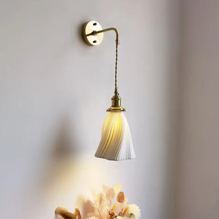 Celako™ Bisque Wall Light | Ceramic Bedroom Lighting