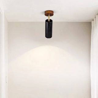 Plafonnier Celako™ Litharae | Travertin noir Style moderne