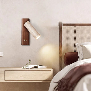 Celako™ Travera Wall Light | Travertine Bedside Lighting