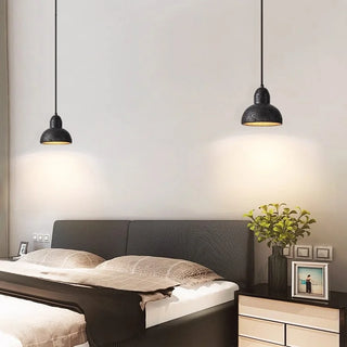Celako™ Grottara Wall Light | Black Travertine Bedroom Lighting