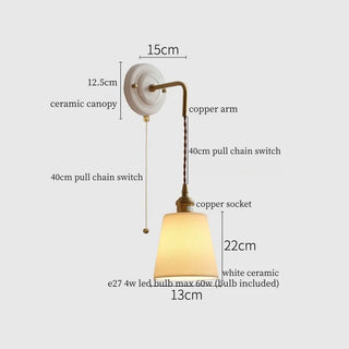 Celako™ Ivaryn Wall Light | White Ceramic Nordic Minimalism