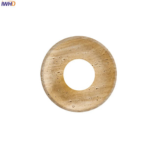 Celako™ Travora Wall Light | Travertine Bedside Lighting