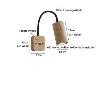 Celako™ Ashera Wall Light | Ash Wood Entryway Lighting