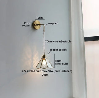 Celako™ Tessara Wall Light | Copper Hallway Lighting