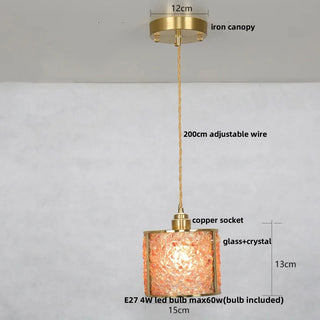Celako™ Facetum Crystal Pendant Light | Glass Crystal Dining Room Lighting