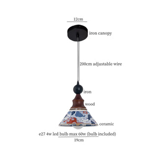 Celako™ Argilune Pendant Light | Ceramic American Vintage Dining Room Lighting