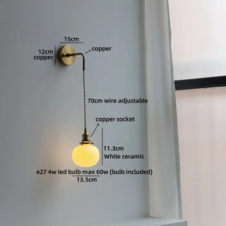 Celako™ Cuporo Wall Light | Copper Bedroom Lighting