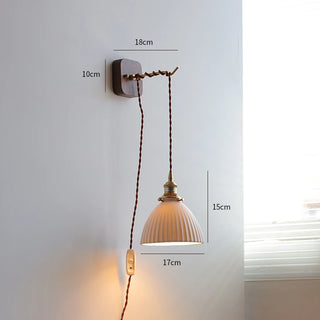 Celako™ Kumiko Wall Light | Ceramic Bedroom Lighting