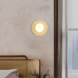 Celako™ Tavura Wall Light | White Glass Bedroom Lighting