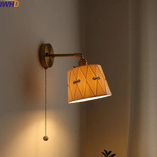 Celako™ Cuprica Wall Light | Ceramic Bedroom Lighting