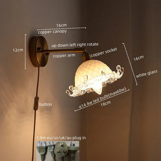 Celako™ Auricore Wall Light | Copper Bedroom Lighting