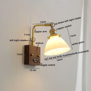 Celako™ Vitrena Wall Light | Glass Bedroom Lighting