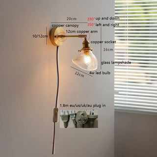 Celako™ Sorrina Wall Light | Glass Bedroom Lighting