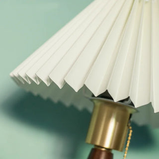 Celako™ Plissa Wall Light | Walnut Wood Bedroom Lighting