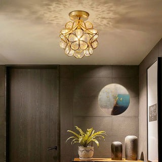 Celako™ Orbella Ceiling Light | Copper Glass Kitchen Island Lighting