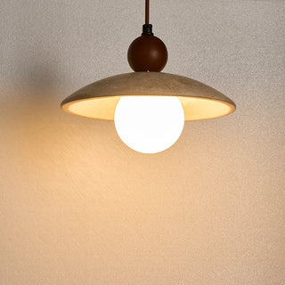 Celako™ Sferato Pendant Light | Yellow Travertine Dining Room Lighting