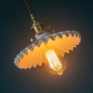 Celako™ Kaoluma Pendant Light | White Ceramic Bedroom Lighting