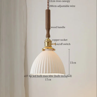Celako™ Porcelis Pendant Light | White Ceramic Kitchen Island Lighting
