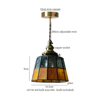 Celako™ Ambraeus Pendant Light | Amber Glass Living Room Lighting