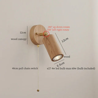 Celako™ Auligna Wall Light | Wood Modern Minimalism Living Room Lighting