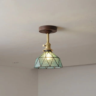 Celako™ Ambrune Ceiling Light | Glass Wood Kitchen Island Lighting