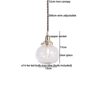 Celako™ Aurovia Pendant Light | Glass Bedroom Lighting