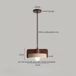 Celako™ Tiburite Pendant Light | Yellow Travertine Bedroom Lighting