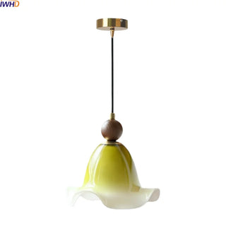 Celako™ Esmara Pendant Light | Green Glass Stone Bedroom Lighting