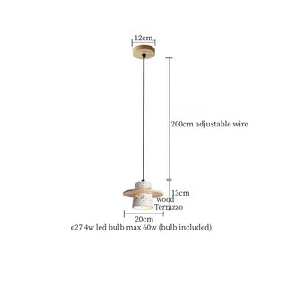Celako™ Seminato Pendant Light | Terrazzo Kitchen Island Lighting