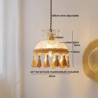 Celako™ Tasella Pendant Light | Glass Bedroom Lighting